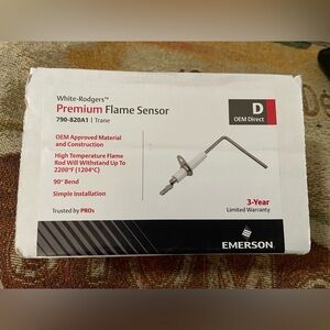 Premium Flame Sensor OEM Direct 790-820A1 Trane White-Rodgers Use w/ Gas Furnace